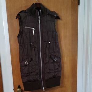 Women's Chocolate Brown Quilted Vest